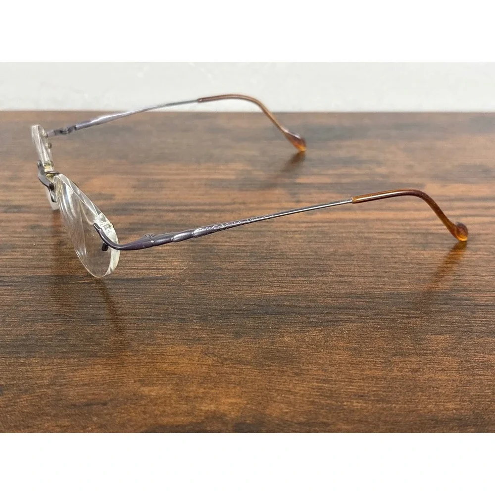 Midori MD-23 LVE Rimless Frames Super Titanium Gunmetal Engraved 51-18-140